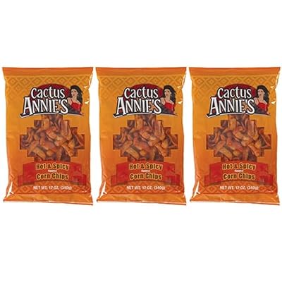 Cactus Annie's Hot & Spicy Corn Chips, 12 Ounce Bags