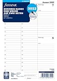 Filofax Kalender Einlage A5 Multifit: Eine Woche auf zwei Seiten 2023 deutsch vertikal mit Uhrzeiten
