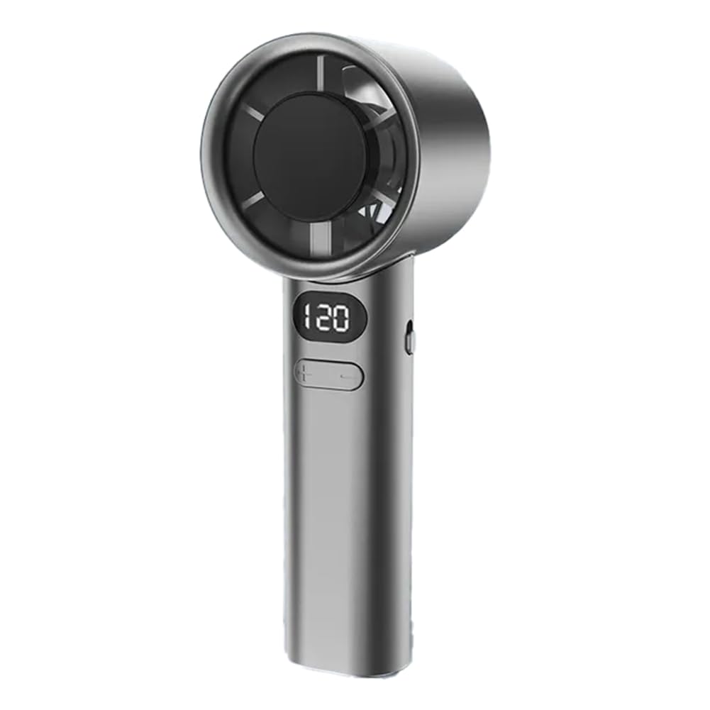 CTRLZS 120 Gears Handheld Fan Portable 120 Wind Speed Mini Bladeless Hand Fans Rechargeable USB Electric Fan