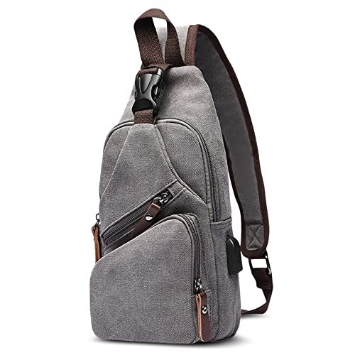 Moda Borsa a Tracolla Uomo sul Petto Tela Borse Messenger Viaggio Causale Lavoro Scuola Quotidiano Uomo Piccolo a Tracoll