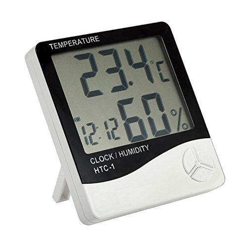 TopoGrow Digital Humidity Monitor with Indoor Thermometer Hygrometer Gauge Indicator with Lock, Wireless for Grow Tent Indoor Plant Growing (Humidity Monitor)