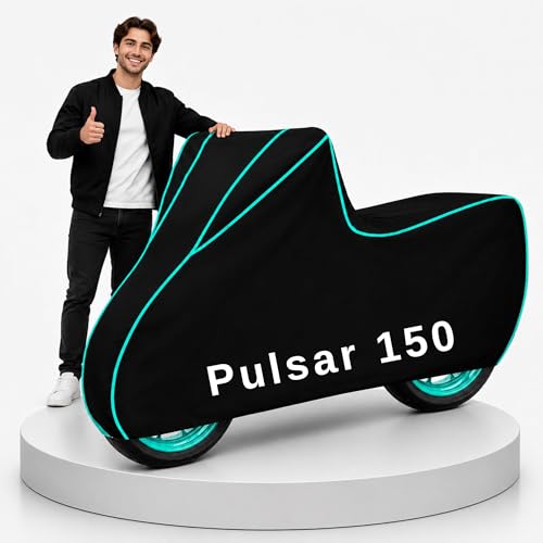 Image of My NEW Covers 100% Water Resistance Pulsar 150 Bike Cover | Taffeta Body Cover for Rain & Sun | UV Protection, Dustproof, Scratch Resistant, Windproof, Heat Resistant, Vehicle Specific Fit