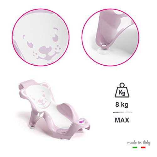 OKBaby Buddy Anti-Slip Ergonomic Baby Bath Support Seat, Taupe - Image 5