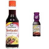 Kikkoman Asian Sauce Bundle - Teriyaki Marinade & Sauce (10 oz) and Gluten Free Hoisin Sauce (13.2 oz)