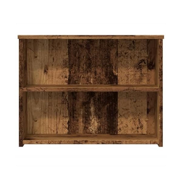 vidaXL Table Basse Vieux Bois 102x55x42 cm Bois d'ingénierie, Table d'appoint, Table de Salon, Table latérale, Bout de canapé, Table Centrale