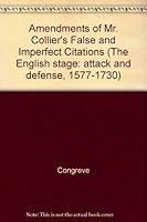 Amendments of Mr. Collier's False and Imperfect Citations 0824006062 Book Cover
