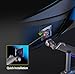 NB Extra Height Gaming Monitor Arm for 32 to 60 Inches Screen, Load up to 20 kg, VESA 75/100, RGB-Light, Heavy Duty, Multi Angle Adjustable, Premium Aluminum, Long Arm Extension Purple Blue