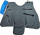 Dicke Fleece-Pferdedecke, StrapazierfäHige Winterdecke mit Verstellbaren VerschlüSsen füR Eine...