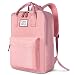 SOCKO Laptop Backpack for Women / Girls Stylish College Backpack School Bag Lightweight Bookbag Travel Work Carry On Backpack Casual Daypack Rucksack Computer Bag Fits up to 15.6 Inch Laptop, Pink
