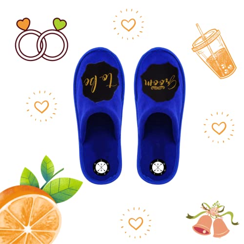 Image of Groom To Be Soft Home Slippers for Gifting and Photoshoot for winter and summer