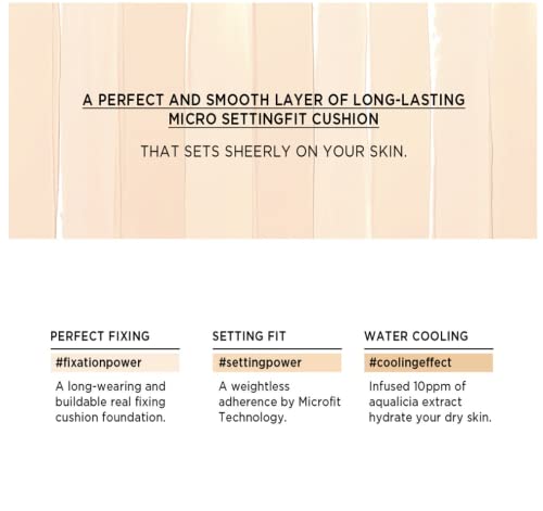 Moonshot Micro Settingfit Cushion Lightweight Sheer Skin Foundation 101 Ivoy #TOP2