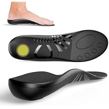 Plantar Fasciitis High Arch Support Insoles - Welnove Heavy Duty Insoles Orthotic Inserts for Flat Feet Walking and Standing All Day Work Boot Insoles for Women 12-13.5 and Men 10-11.5
