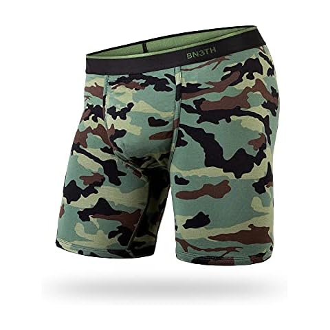 BN3TH Modal Classic Men's Boxer Brief, Camo Green Large Cover