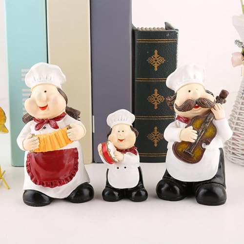 Figurines de chef et instrument de tenue pour resto et buffet