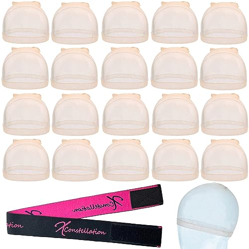 HD Wig Cap 20 Pcs Wig Caps For Women Transparent