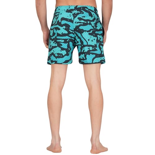 Image of GYMIFIC Sports Training Running Dry Fit Solid Shorts for Men (Pack of 2) (XL, Black /TBLUE)