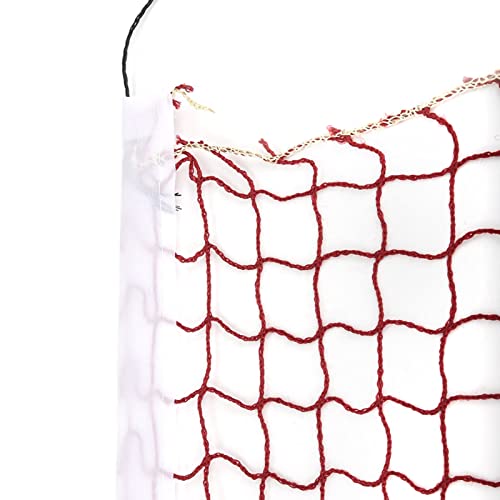Tomotato Badminton Net, Portable Badminton Net for Backyard Badminton Set with Carry Bag Badminton Practice Nets Multi Sport Training Equipment for Indoor and Outdoor Exercise (21.3ft X1.6ft, Red)