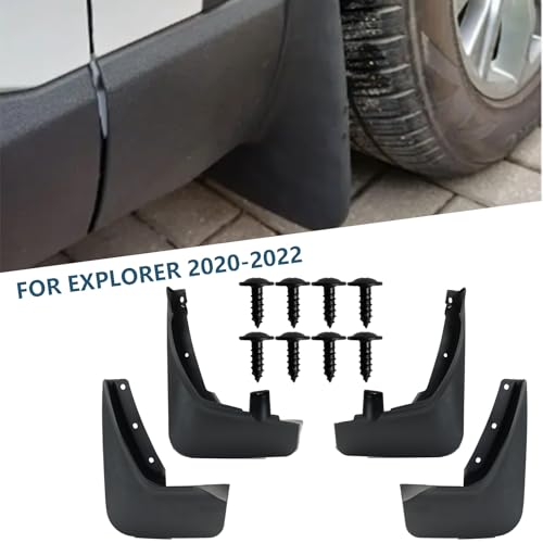Image of XUKEY 4PCS Mud Flaps Splash Guard for Ford Explorer 2020 2021 2022 Mudguards Mudflaps Fender Tire Protector Rear Front Car Accessories Replacement