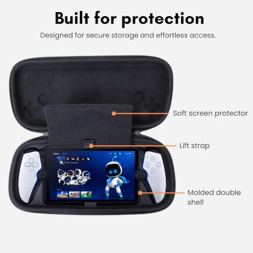 Image of ButterFox Carrying Case for Playstation Portal Remote Player, Portable Hard Case for PS Portal - (Black /Gray)