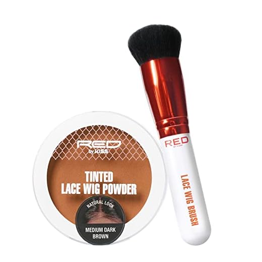 Red by Kiss Lace Wig Brush Tinted Powder Set – Matte Finish, Oil Control, Lightweight, Long-Lasting, Mix & Match Shade Duo