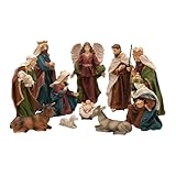 【Matériau】 : Fabriqué en résine, cet ensemble de figurines de la Nativité de Noël est robuste et conçu pour durer de nombreuses saisons de fêtes.
