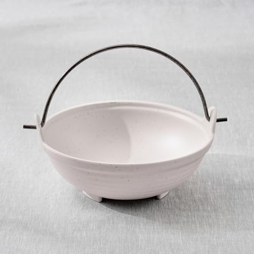 Image of Home Centre |Corsica Silvano Melamine Serving Kadhai with Handle - 700ml|Melamine Serve Ware|Crockery|Bowls|Beige