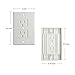 Baby Proof Electrical Outlet Covers [6 Pack] Self-Closing Wall Plug Covers, Child Safety Sliding Outlet Protector - Hardware Included Easy to Install