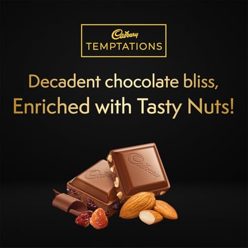 Cadbury Temptations Almond Treat Premium Chocolate Bar, 70 g