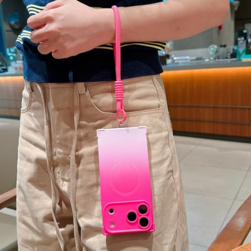 Protège-téléphone dégradé mignon iPhone 16 Pro Max rose - 5