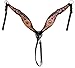 CHALLENGER Horse Horse Western Floral Tooled One Ear Bridle & Breast Collar Set Mahogany 78FK09A