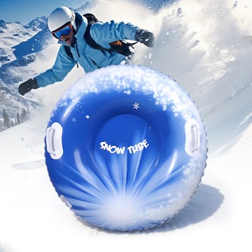 Aufblasbare Schlitten, Aufblasbarer Schneeschlitten Mit Griffen, 90 cm...