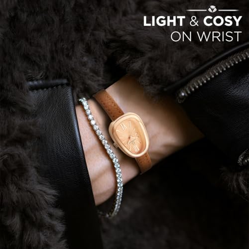 Image of Carlington Aura Series Analog Women Wrist Watches with Leather Belt Strap |Watches for Ladies | CT - 202