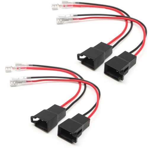 Acmerota Lot de 4 adaptateurs de haut-parleurs de voiture sur DIN compatibles pour Dacia, pour Renault, pour Seat, pour Skoda, pour VW, pour Audi, pour Citroën Jumper...