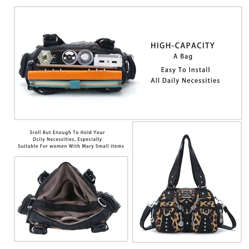 Image of Angel Kiss Small Purse Handbag for Women Crossbody and Shoulder Bags Multipocket Soft Hobo Purses