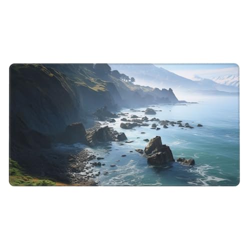 Tapis de souris pour clavier d'ordinateur 75x40cm stable pour éliminer les glissements