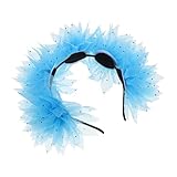 MOKKHNB メッシュパーミングヘアバンド 弾性ヘアバンド パーティーヘッド