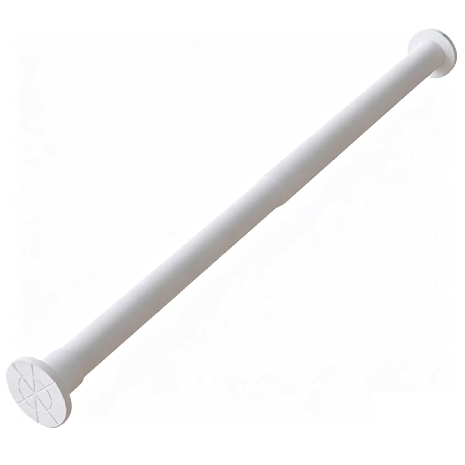 Shower Curtain Rod, 20-102 In Adjustable Tension Curtain Rod No Drilling, 1 in Dia for Home, Bathroom, Closet, Anti Silp and Antirust(White,140-260cm/55-102in)