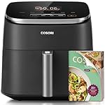 Cosori 9-in-1 TurboBlaze Air Fryer 6 Qt, Premium Ceramic Coating, 90°–450°F, Precise Heating for Even Results, Air Fry, Roast, Bake, Broil, Dry, Frozen, Proof, Reheat, Keep Warm, 120V