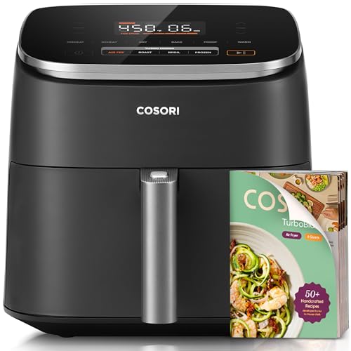 Cosori 9-in-1 TurboBlaze Air Fryer 6 Qt, Premium Ceramic Coating, 90°–450°F, Precise Heating for...