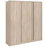 Miroytengo Armario Grande Eik con 3 Puertas Color Roble Japonés 185x203 cm