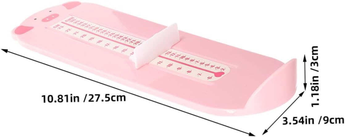 Outanaya Foot Measuring Device Shoe Size Ruler 2pcs Foot Length Gauge for 0-8 Years for Home Shoe Shopping