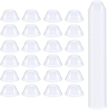 50 Pcs Grow Domes, 4.7 cm 1.85 inch Outer Diameter, Replacement Humidity Domes for Plant Starters, Hydroponic Cups, Seed Starting Kits, Greenhouse, Growing Baskets, and Hydroponic Systems - Transpar