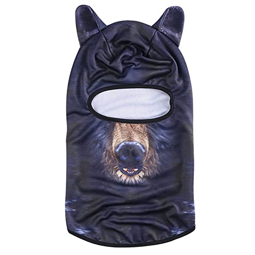 Image of Cat Balaclava,Dog Balaclava,Halloween Hat,Cute Full Face Hood Mask Animal Ski Mask for Hiking Riding Sports Outdoor