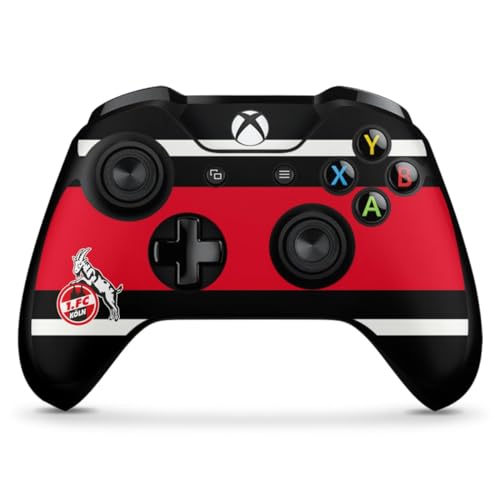 DeinDesign Skin kompatibel mit Microsoft Xbox One X Controller Folie Sticker 1. FC Köln Offizielles Lizenzprodukt Fußball