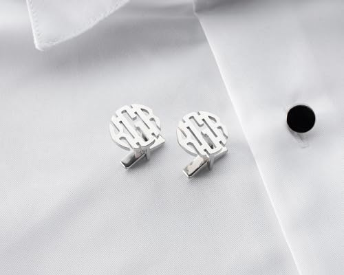 Mancuernillas personalizadas de plata 925 para hombre miniatura 4