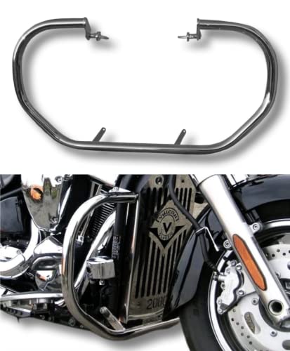 BM UK | VN2000 | Motorcycle Highway Engine Crash Bar Protector Engine Safety Guard - VN 2000 Vulcan -  www-bikemastersuk-com, ST-CLCB-VN2000-MBA
