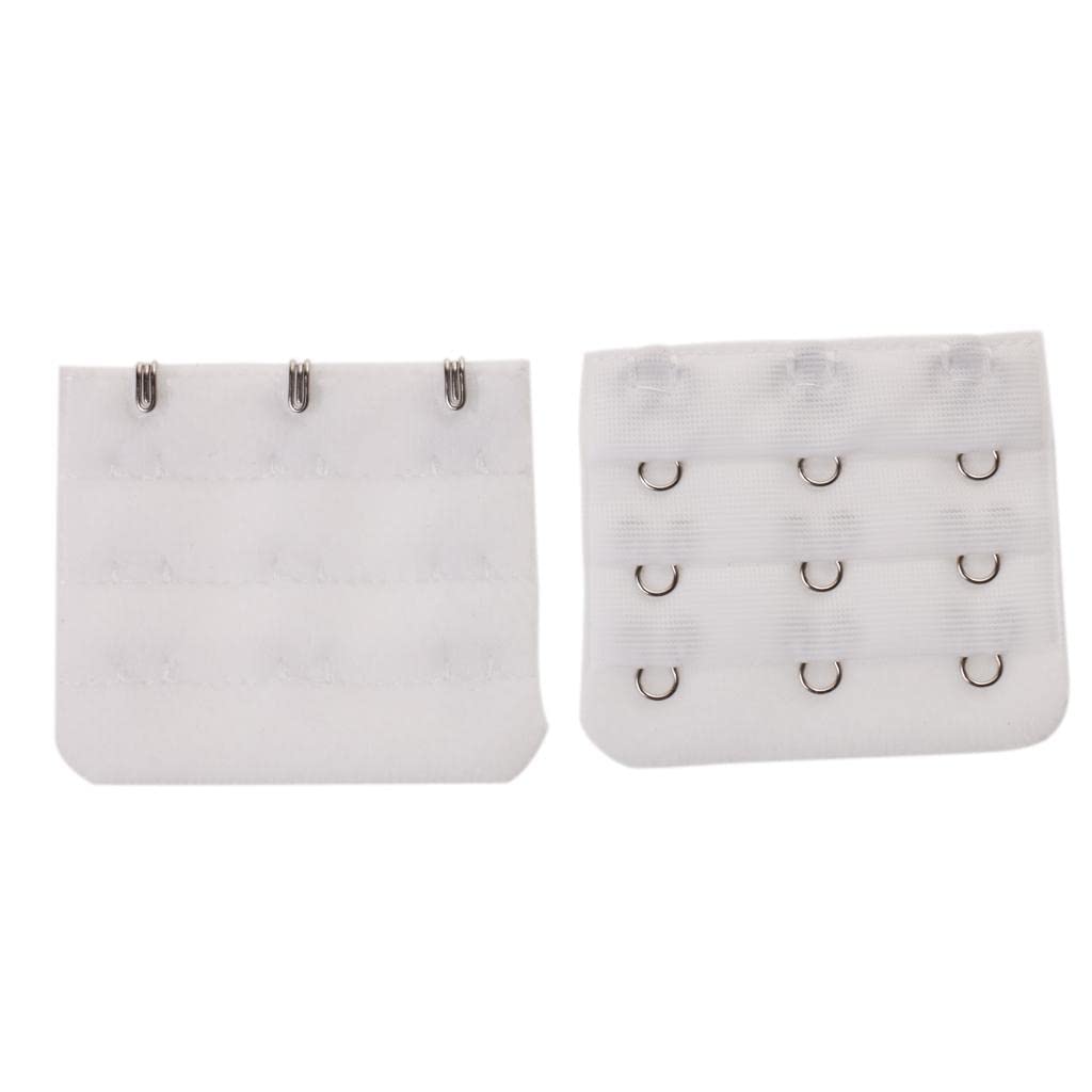 snappsy 5pcs Elastic Bra Strap Extension Bra Extenders 3X 3 Hook White-picture-15