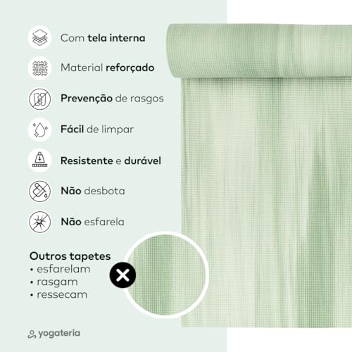 YOGATERIA Bodhi Tapete Yoga Ganges PVC ECO | 6 mm de espessura | Tapetes de Treino Ginástica e Pilat