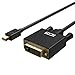 Produktbild ICZI Mini DisplayPort auf DVI Kabel 3m, Mini DP (Thunderbolt 2) auf DVI Kable Vergoldet DVI Adatper Full HD 1080P Konverter für MacBooks, MacBook Air, Lenovo Thinkpad und Mehr, Schwarz