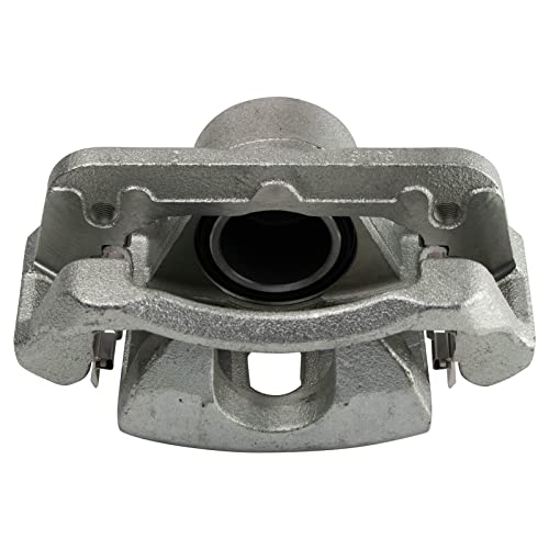 Image of TRQ Front Driver and Passenger Side Brake Caliper Set Caliper Brackets Hardware Compatible with 03-08 Honda Pilot